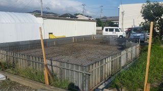富士岡の家　基礎配筋工事