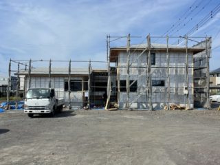 富士市柳島の家　外壁下地工事