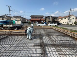 富士宮市小泉の家　配筋工事完了