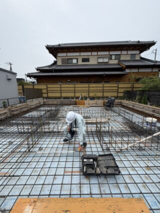 富士市水戸島の家　配筋工事完了